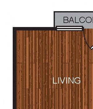 Studio 2 Floor Plan Studio 2 Floor Plan at Berkshire Riverview, Austin, 78741